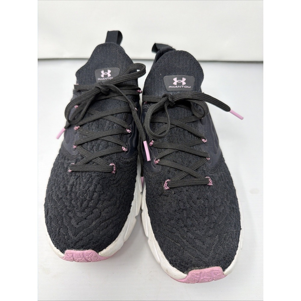 under armour Phantom sneaker size 9.5 black/pink women's running shoe
